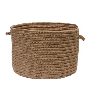 Colonial Mills BR83 18 by 18 by 12-Inch Boca Raton Solid Storage Basket, Cashew - 1 of 1