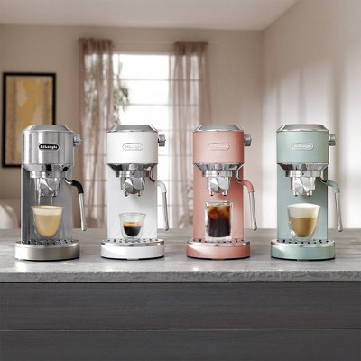 DeLonghi Dedica Duo Espresso and Cold Brew Machine with Milk Frother for Hot & Iced Coffee, Cappuccinos, Lattes & More Stainless Steel