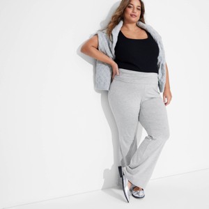 Women's Mid-Rise Foldover Flare Pants - Wild Fable™ - 1 of 3