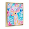 Stupell Industries Bright Pastel Deer Floating Frame Canvas Art - 2 of 4