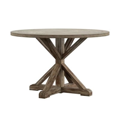 Durable And Trendy Round Wood Base 