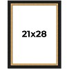PosterPalooza | Embellished Brown Picture Frame - UV Acrylic, Foam Board Backing, Hanging Hardware - 2 of 4