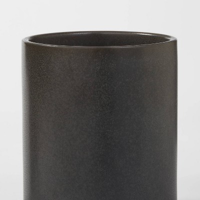 Stoneware Tilley Utensil Holder Black - Threshold™: Kitchen Utensil Storage, Dishwasher-Safe, Glazed Matte Finish