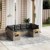 vidaXL Garden Sofa Set Grey - 2 of 4