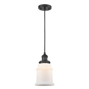 Canton - 1 Light Cord Hung Mini Pendant In Industrial Style-10 Inches Tall and 6 Inches Wide - 1 of 1