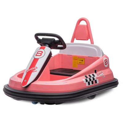 6V Kids Ride-On Bumper Car for Toddlers (Ages 3-6) – 360° Spin, Lights, Music, Horn & Safety Belt