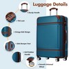 Kumasinova 24/28"Luggage Sets 3 Pcs Suitcases with Spinner Wheels,ABS Hard Case Luggage with TSA Lock,Airline-Approved Durable Luggage - 4 of 4