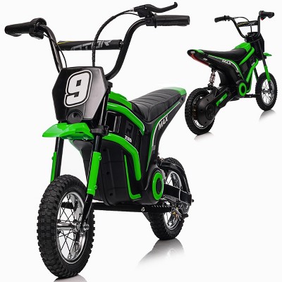 Kids Ride On Electric Dirt Bike,Kids Electric Motorcycle, 24-Volt 350-Watt Kid's Motorcycle, Up to 14.29 MPH