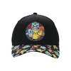 Pokémon Starters Youth Black 5 Panel Curved Brim Hat - 2 of 4