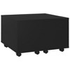 Clihome Modern Sonoma Oak Extendable Table, Sleek Coffee Table with Wheels and Discreet Storage Compartment - 4 of 4