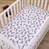 NoJo Disney Mickey Mouse - Charcoal, Black and White Mickey and Friends, Minnie Mouse, Donald Duck and Pluto Nursery Fitted Crib Sheet - 2 of 4