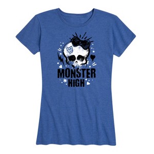 Women's - Monster High - Skullette Punk Logo Short Sleeve Graphic T-Shirt - 1 of 4
