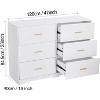 Dresser for Bedroom with 6 Drawers, Modern Closet Dressers Chest of Drawers with Metal Handle, Wooden Dresser Organizer for Bedroom, Living Room - 2 of 4