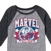 Boys' - Marvel - Collegiate Americana Raglan Graphic T-Shirt - 2 of 4