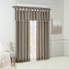 Faux Silk Bead Trim Luxurious Window Valance, DIY Twist Tab Top with Extra Lining Multi-Color Valance for All Decor Styles - 2 of 4