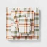 Fall Flannel Solid Sheet Set - Threshold™