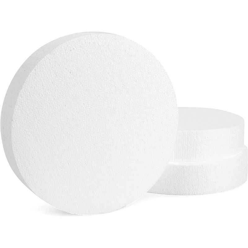 10"x10" Craft Foam Circles Round Polystyrene Foam Discs for Arts and Crafts, 3 Pieces Set, 1 of 6