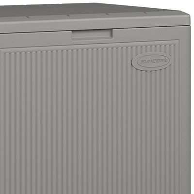 Suncast Gray Plastic 22 Gallon Outdoor Deck Storage Box Set