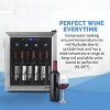 Newair Freestanding 16 Bottle Compressor Wine Fridge in Stainless Steel, Adjustable Racks and Exterior Digital Thermostat - 2 of 4