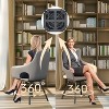 2PCS 360 Swivel Upholstered Accent Chairs Microfiber Leather Dining Room Chairs with Armrest for Kitchens, Reception Room Side Chairs - 2 of 4