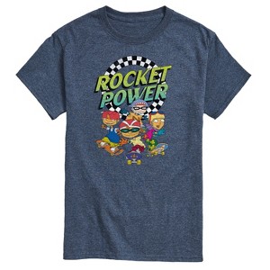 Men's - Nickelodeon - Rocket Power Retro Logo with Otto Regina Sam Maurice Short Sleeve Graphic T-Shirt - 1 of 4