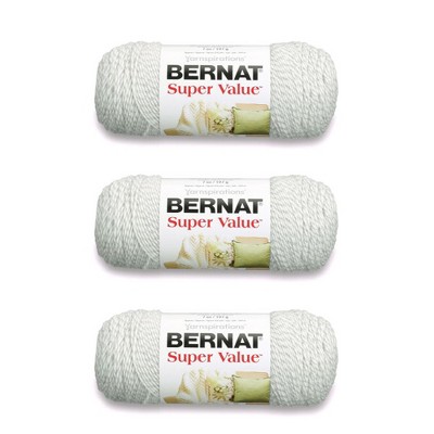 Bernat Super Value True Red Yarn - 3 Pack Of 198g/7oz - Acrylic - 4 Medium  (worsted) - 426 Yards - Knitting/crochet : Target