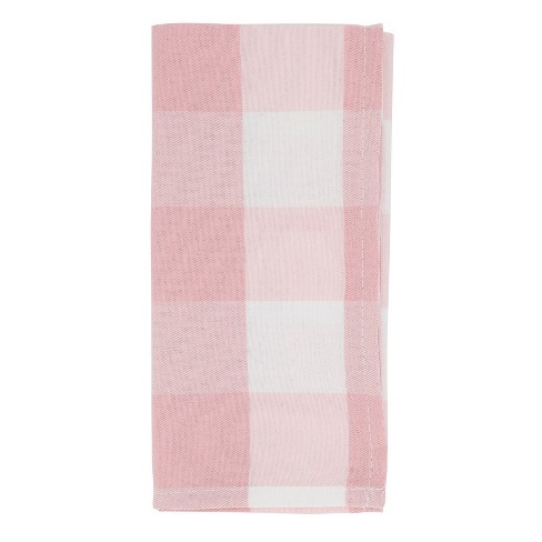 Saro Lifestyle Everyday Cloth Table Napkins (set Of 12), Pink, 20 X 20 :  Target