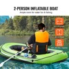 VEVOR Inflatable Boat, 2-Person Inflatable Fishing Boat, Strong PVC Portable Boat Raft Kayak, Includes 45.6 in Aluminum Oars, High-Output Pump - 3 of 4