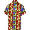 LA LEELA Mens Hawaiian Shirts Short Sleeve Button Down Shirt Men's Tropical Shirts Casual Holiday Party Caribbean Shirts for Men - 2 of 4