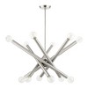 Livex Lighting Stafford 12 - Light Chandelier in  Brushed Nickel - 2 of 2