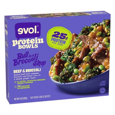Evol Protein Bowls Beef & Broccoli Bowl Frozen Meal- 14 oz