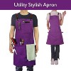 Heavy-Duty Multi-Pocket Canvas Apron - for Gardening, Painting, BBQ, Carpentry & More, Adjustable Sizes M to XXL for All Professions - 3 of 4