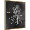 16" x 20" Indigo Blooms II by Wild Apple Portfolio: Gold Accents, Modern Decor - Amanti Art - 2 of 4
