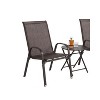 3 Piece Patio Seating Set with Folding Table and Outdoor Camping Chairs, Breathable Textilene for Balcony, Deck, Garden, or Small Spaces-The Pop Home - 3 of 4
