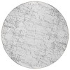 Gray And Ivory Abstract Washable Indoor Outdoor Area Rug - 4 of 4