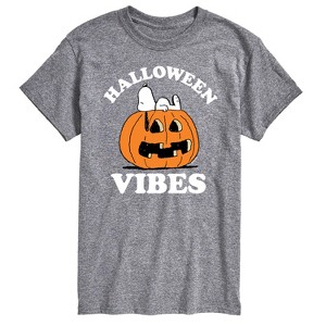 Men's - Peanuts - Halloween Vibes Short Sleeve Graphic T-Shirt - 1 of 4