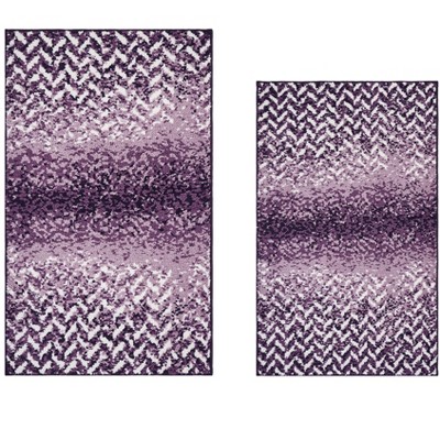 Casablanca Collection 100% Micro Polyester 2 Piece Bath Rug Set - Better Trends