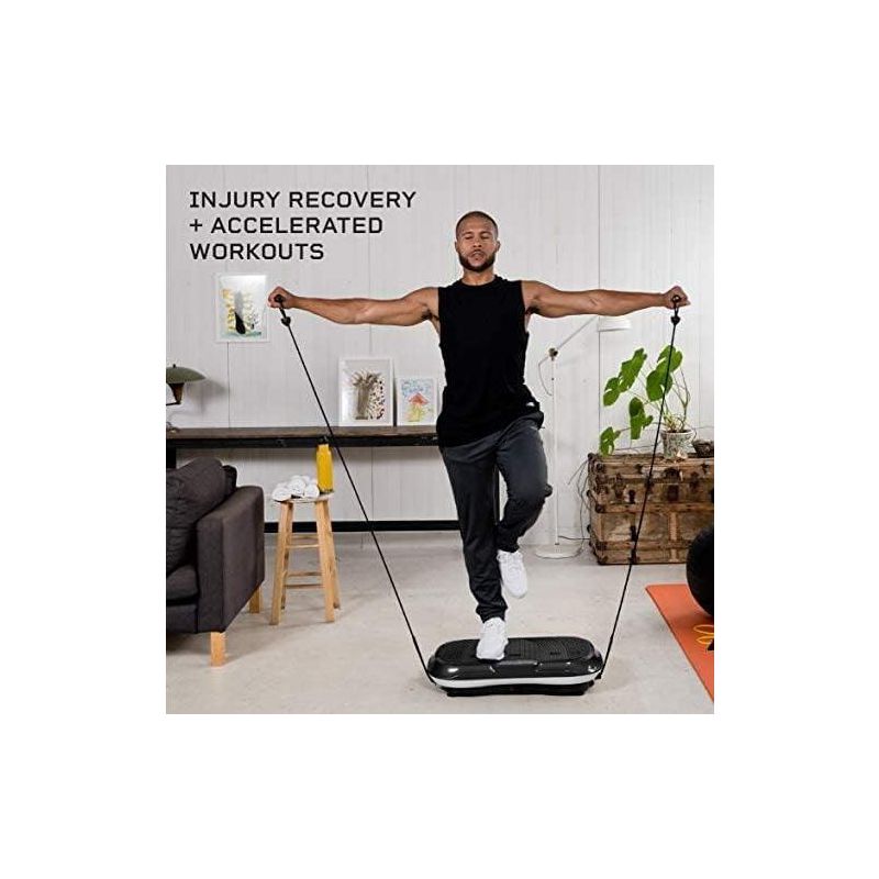 LifePro Black Fitness Platform: Enhance Your Home Workouts with Our All-in-One Vibration Plate and Loop Bands, 5 of 6