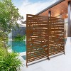 CAVINAS Matrix Metal Decorative Patio Screens, Outdoor & Indoor, Freestanding Decorative Privacy Screen for Deck Balcony Patio - 3 of 4