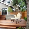 Coolbibila Modern Outdoor Patio Garden PE Wicker Egg Chair,Patio Chaise Lounge Chair with Footstool and Cushions,Indoor Bedroom Basket Chair - 2 of 4