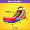 Pogo Bounce House Crossover Kids Inflatable Water Slide, Rainbow Cloud no blower, 12 ft - 3 of 4