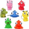 Joyfy 28 Packs Valentine's Day Gift Cards with Popping Eyes Animal Keychain for Kids, Fidget Valentines Toys for Kids School Classroom Exchange Gifts - 3 of 4