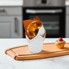 Unique Bargains Cupcake Liners Flame Cup Disposable Oil-proof Paper Gold Tone 2.05"x2.76" 50 Pcs - 2 of 4