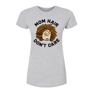Women's - Peanuts - Mom Hair Dont Care Fitted Graphic T-Shirt - 1 of 4