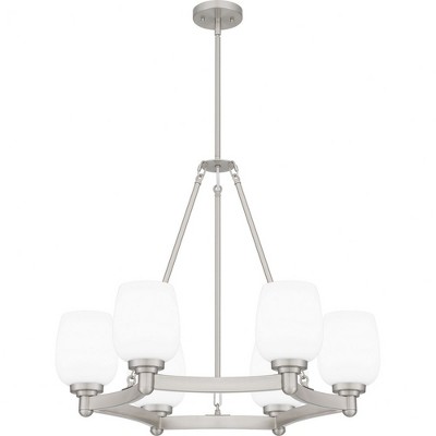 Quoizel Lighting Penning 6 - Light Chandelier in  Brushed Nickel