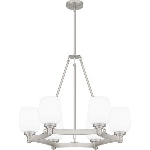 Quoizel Lighting Penning 6 - Light Chandelier in  Brushed Nickel - 1 of 4