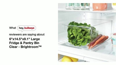 4pc Fridge & Pantry Bin Storage Set Clear - Brightroom™ : Target