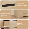 7 Drawer Dresser for Bedroom, Gray Dresser Organizer with Embedded Handles Design, Wooden Chest of Drawers for Living Room - 4 of 4