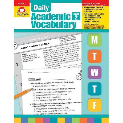 Daily Academic Vocabulary, Grade 2 - by  Evan-Moor Educational Publishers (Mixed Media Product)