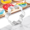 Unique Bargains Cookie Mould Cutter Rose-Shaped Cookie Mould Dishwasher Safe Stainless Steel Silver Tone 1Pcs - 2 of 4